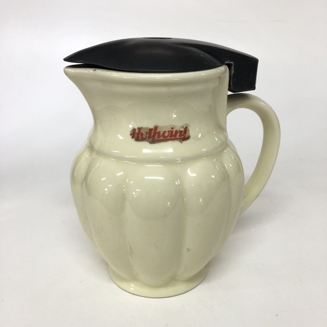 KETTLE, Cermic Jug - Pale Yellow 1950s Hotpoint
